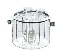 DXEHSEUY Ensemble de service à saké en verre transparent pour hôtel, restaurant, maison