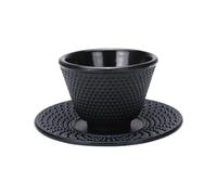 DXEHSEUY Ensemble de sous-verres en fonte pour tasse à thé délicate avec soucoupe ronde