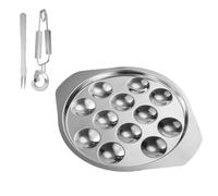 DXEHSEUY Escargot Plates Poêle à escargots de cuisine robuste pour barbecue, cuisine, voyage