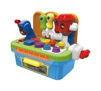 DXEHSEUY Établi d'apprentissage musical pour enfants, banc à outils pour garçon, cadeau d'anniversaire, bleu clair