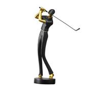 DXEHSEUY Figurine de golf créative décorative pour la maison, cadeaux d'artisanat pour la maison, cadeau pour les amateurs de golf, noir B, type B