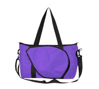 DXEHSEUY Grand sac fourre-tout de tennis, sac à bandoulière pour raquette de pickleball, pour femmes et hommes, violet, 43 x 25 x 33 cm