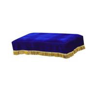 DXEHSEUY Housse de banc de piano européen, housse de tabouret de piano pour hôtel, bar, décor bleu