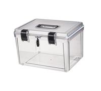 DXEHSEUY Housse de protection anti-poussière avec poignée pour appareil photo numérique Transparent 28 x 21,2 x 19 cm, Avec serrure, 32 x 24 x 21,5 cm, 32x24x21.5cm, comme description