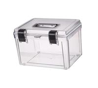 DXEHSEUY Housse de protection anti-poussière avec poignée pour appareil photo numérique Transparent 28 x 21,2 x 19 cm, Sans serrure, 28 x 21,2 x 19 cm, 28x21.2x19cm, comme description