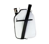 DXEHSEUY Housse de protection en néoprène avec bandoulière pour raquette de transport Blanc 20 x 28 cm
