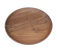 DXEHSEUY Kitchen Equipment Assiette ronde en bois pour nourriture/boulangerie/fruits 18 cm