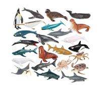 DXEHSEUY Lot de 24 jouets de simulation d'animaux pour enseigner les garçons et les filles