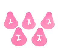 DXEHSEUY Lot de 5 cônes de slalom creux rose vif pour slalom, patinage