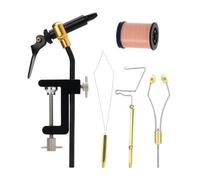 DXEHSEUY Lot de 5 outils de fixation de mouche portables avec fil rose clair
