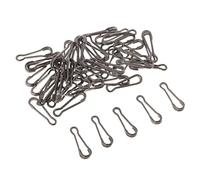 DXEHSEUY Lot de 50 leurres de pêche à changement rapide hawaïen - 17 mm - Noir