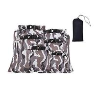 DXEHSEUY Lot de 6 sacs étanches portables enroulables pour canoë et cyclisme, gris, 1.5L, 2.5L, 3L, 3.5L, 5L, 8L