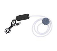 DXEHSEUY Mini pompe à air USB silencieuse pour aquarium, 5 V, avec boucle, grand volume, noir, 90 mm de long