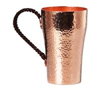 DXEHSEUY Moscow Mules Tasse 400 ml robuste en cuivre pur pour le thé, le lait, la maison, martelé