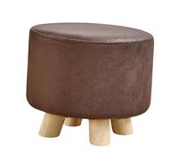 DXEHSEUY Petit repose-pieds ottoman stable pour chambre à coucher, salon, marron foncé, 28 x 25 cm