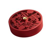 DXEHSEUY Plateau de service divisé avec couvercle pour la cuisine, le Nouvel An chinois, noix, rouge, 18 x 6 cm