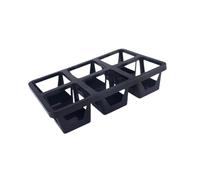 DXEHSEUY Plateau de transport pour pots de pépinière - Grande capacité de charge - 6 compartiments