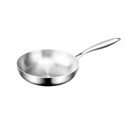DXEHSEUY Poêle à frire à fond plat pour omelette et œufs - Pour tous types de plaques de cuisson - 28 cm