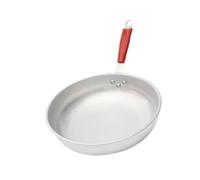 DXEHSEUY Poêle à frire professionnelle en aluminium compatible induction Argenté Diamètre intérieur 32 cm