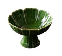 DXEHSEUY Présentoir à fruits en céramique sur pied pour salon, table à manger, vert, 11,7 x 7 cm