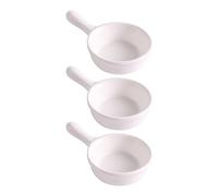 DXEHSEUY Récipient à sauce portable en céramique pour condiments et condiments - Petit format - Blanc - 9,8 x 6 x 2,5 cm