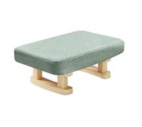 DXEHSEUY Repose-pieds avec pieds en bois - Tabouret bas rembourré pour bureau, porte, salon