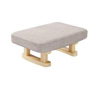 DXEHSEUY Repose-pieds moderne avec pieds en bois pour la maison, la chambre à coucher, le salon, couleur unie, 41 x 30 x 18 cm