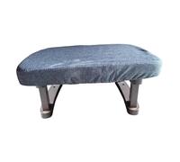 DXEHSEUY Repose-pieds rembourré en bois pour salon, chambre à coucher, dortoir, café, 41 x 30 x 18 cm