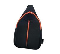 DXEHSEUY Sac à bandoulière pour pickleball - Sac de sport - Sac de tennis pratique - Noir et orange