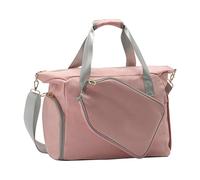 DXEHSEUY Sac de rangement à fermeture éclair pour raquette de pickleball avec compartiment à chaussures Rose 40,9 x 18,6 x 27,9 cm