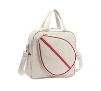 DXEHSEUY Sac fourre-tout de tennis avec bandoulière réglable amovible - Grand sac à main de sport - Blanc - 36 x 10 x 34 cm