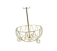 DXEHSEUY Support de bol à fruits avec cintre pour bananes - Panier à fruits de cuisine - Grand format - Aurée - Doré