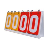 DXEHSEUY Tableau de score de sport pour basket-ball, volley-ball, football, jaune, rouge, 355 x 160 mm