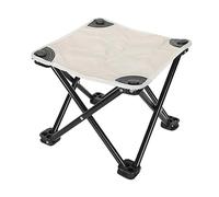 DXEHSEUY Tabouret pliable Repose-pieds Tabouret de camping pliable pour camping extérieur pique-nique Blanc sans sac