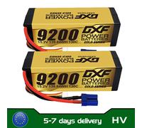 DXF Graphene Lipo 4S Batterie Version Or, Boîtier Rigide pour Voiture RC, Camion Evader BX Truggy 9200 Bumosquito, 15.2 mAh, 130C, 1/8 V 2PCS 4S 9200mah XT90