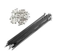 Dxhntskxo FoyBicycle Lot de 36 rayons et écrous en acier inoxydable 14 G - Rouille pour roues de vélo de montagne et de route de 26 pouces et 700C (259 mm)