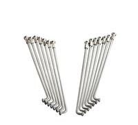 Dxhntskxo FoyBicycle Lot de 36 rayons et tétons 14G en acier inoxydable 304 pour vélo de route et VTT (236-298 mm) - Kit de réparation de roue antirouille DELT (14G 275 mm NL 36 pièces)