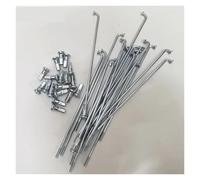 Dxhntskxo Lot de 36 rayons robustes pour vélo électrique et moto, 3,18 mm de diamètre en acier inoxydable, kit de 36 pièces pour roues électriques à couple élevé (55-305 mm) (100 mm)