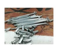 Dxhntskxo Lot de 40 rayons et tétons de moto résistants 8G, 4,0 mm, super épais, 105-190 mm, roue en acier 45# pour réparation et reconstruction de scooters électriques puissants (150 mm)