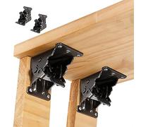 DXIA 2Pcs Support de Support Pliable,Charnières Autobloquantes,Charnière pour Pieds à Rabat de Meuble Pliant,Support Pliable Raccords de Jambe et Accolade, pour Table, Lit et Mobilier à Mécanisme