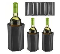 DXIA 3pcs Rafraîchisseur Flexible, Manchons Refroidisseurs De Bouteille Set, Glacière Réutilisable Pour Bouteilles De Vin, Gardez Les Boissons Glacées Fraîches Pour Le Pique-Nique De Voyage Camping