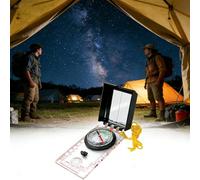 DXIA Boussole, Boussole de Navigation, Boussole Randonnée avec Ficelle et Loupe, Boussole Haute Precision, Boussole Etanche pour Le Camping, la Randonnée, L'Aventure en Plein air