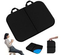 DXIA Coussin de Siège en Gel, Coussin de Siège d'avion Portable, Coussin de Siège en Gel Épais pour Les Longues Assises, Coussin de Chaise avec Soulagement de la Douleur au Dos et à la Taille