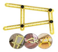 DXIA Regle Multi Angle d'outil de Modèle, Angleizer Template Tool, Règle de Mesure Multi-angle, Pliable Règle de Mesure, Règle Gnérale Modèle Angleizer pour Bricoleurs, Constructeurs, Artisans
