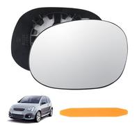 DXiongW Verre de Rétroviseur Remplacement Compatible avec Citroen C3 02-10 C2 03-09 Pluriel XSARA Picasso Peugeot 206 1007 Gauche Glace de Rétroviseur Chauffant Miroir Extérieur Voiture Asphérique