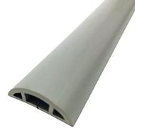 DXIUMZHP Cache-câble De Plancher Demi-Cercle À Usage Domestique Passe Câble Sol Souple, Matériau Souple en PVC Coupe Facile Floor Cable Cover Cords，Anti-Pas Et Anti-Stress (Color : Gris, Size : 3m)