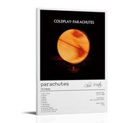 DXLFHG Coldplay Poster imperméable moderne Parachutes Décoration murale Unique Décoration d'intérieur Excellent souvenir pour anniversaires et anniversaires Style cadre 50 x 75 cm