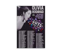 DXLFHG Guts Olivia Rodrigo Poster mural moderne imperméable Décoration murale unique Excellent souvenir pour les anniversaires et les anniversaires Style sans cadre 40 x 60 cm