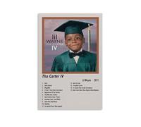 DXLFHG Poster moderne imperméable Lil Wayne Tha Carter IV - Décoration murale unique - Excellent souvenir pour les anniversaires et les anniversaires - Style sans cadre - 30 x 45 cm