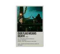 DXLFHG Poster moderne imperméable « Our Flag Means Death » - Décoration murale unique - Excellent souvenir pour les anniversaires et les anniversaires - Style sans cadre - 50 x 75 cm